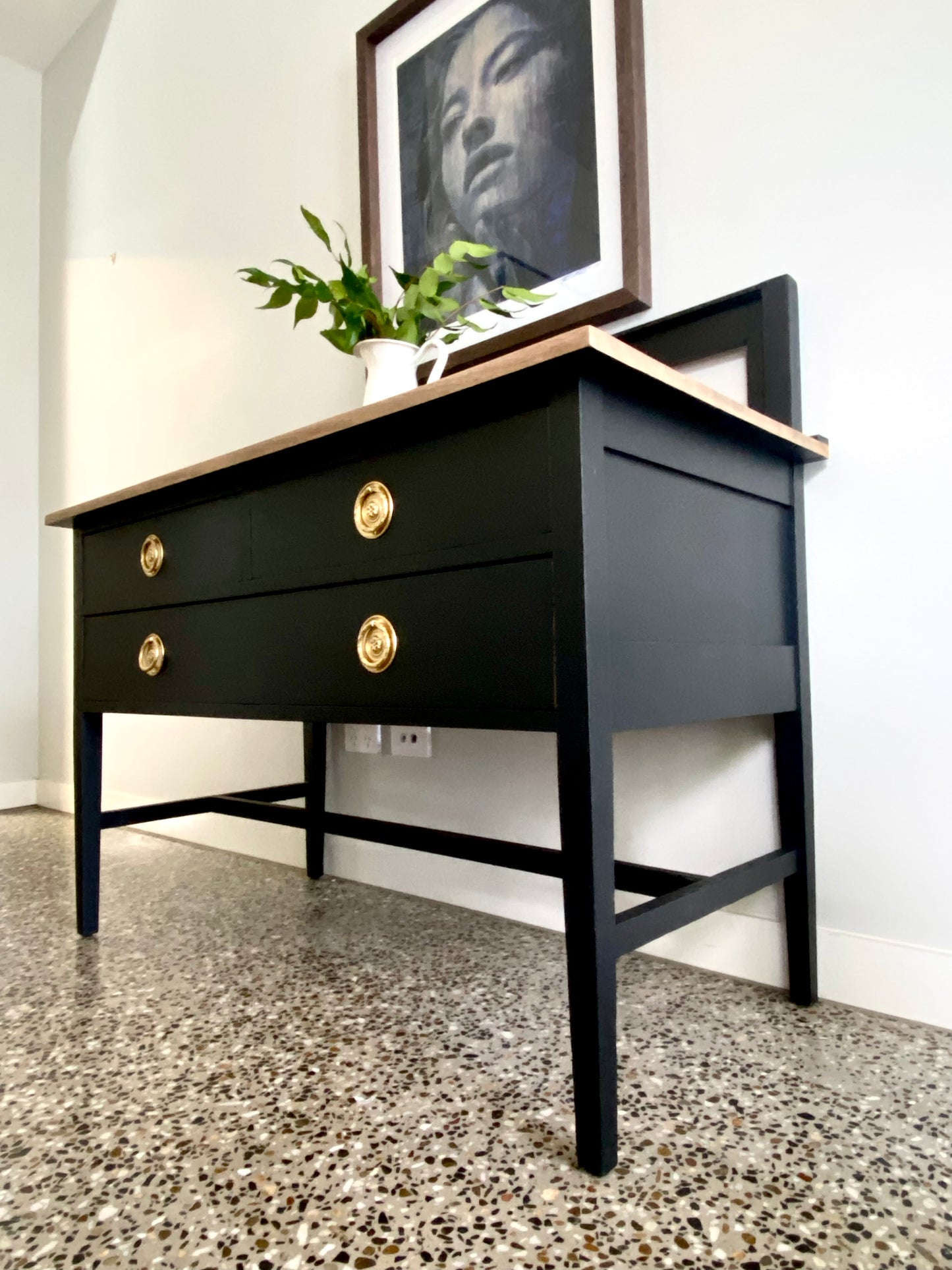 OAK SIDEBOARD - JETT BLACK