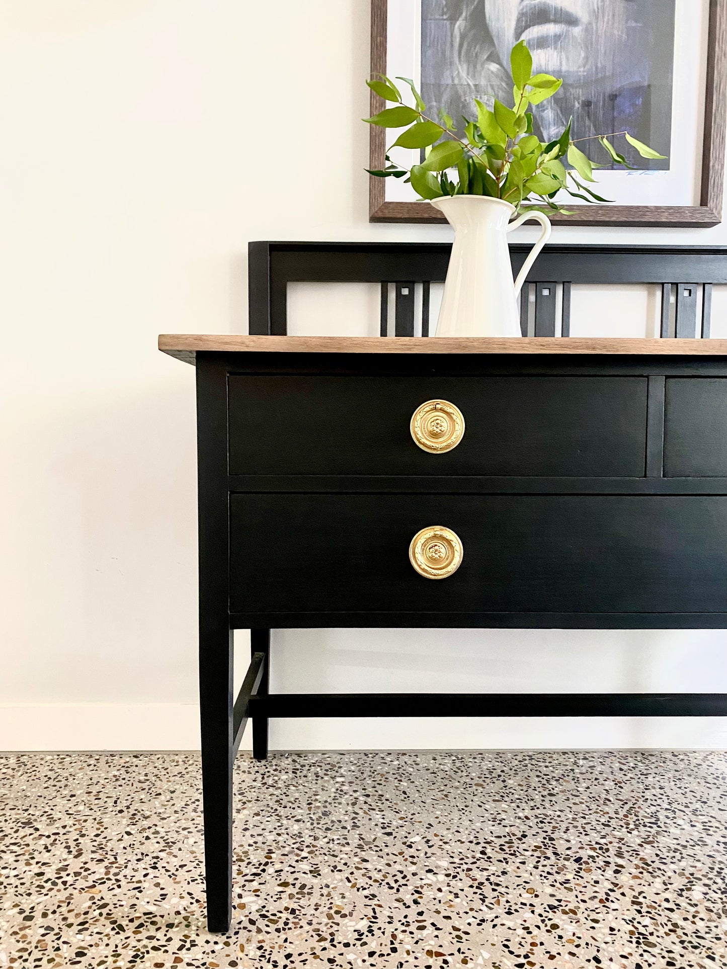 OAK SIDEBOARD - JETT BLACK