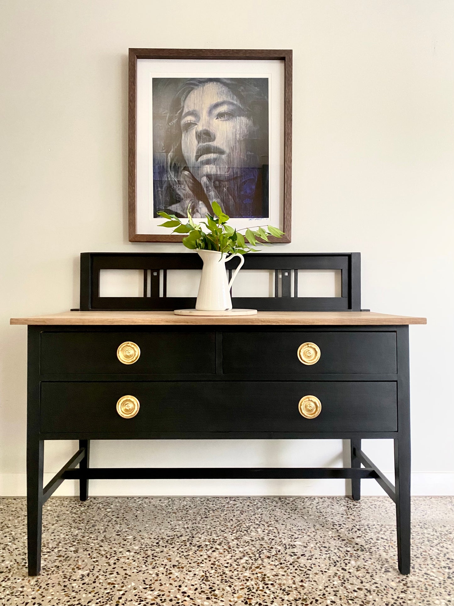 OAK SIDEBOARD - JETT BLACK