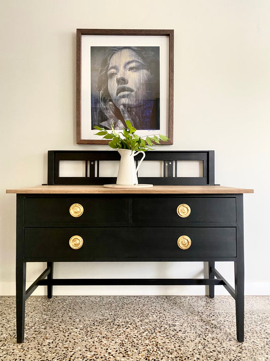 OAK SIDEBOARD - JETT BLACK