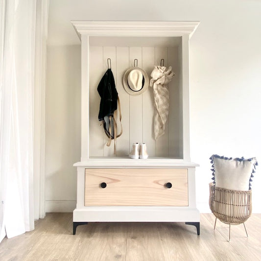 MUDROOM HUTCH - OYSTER